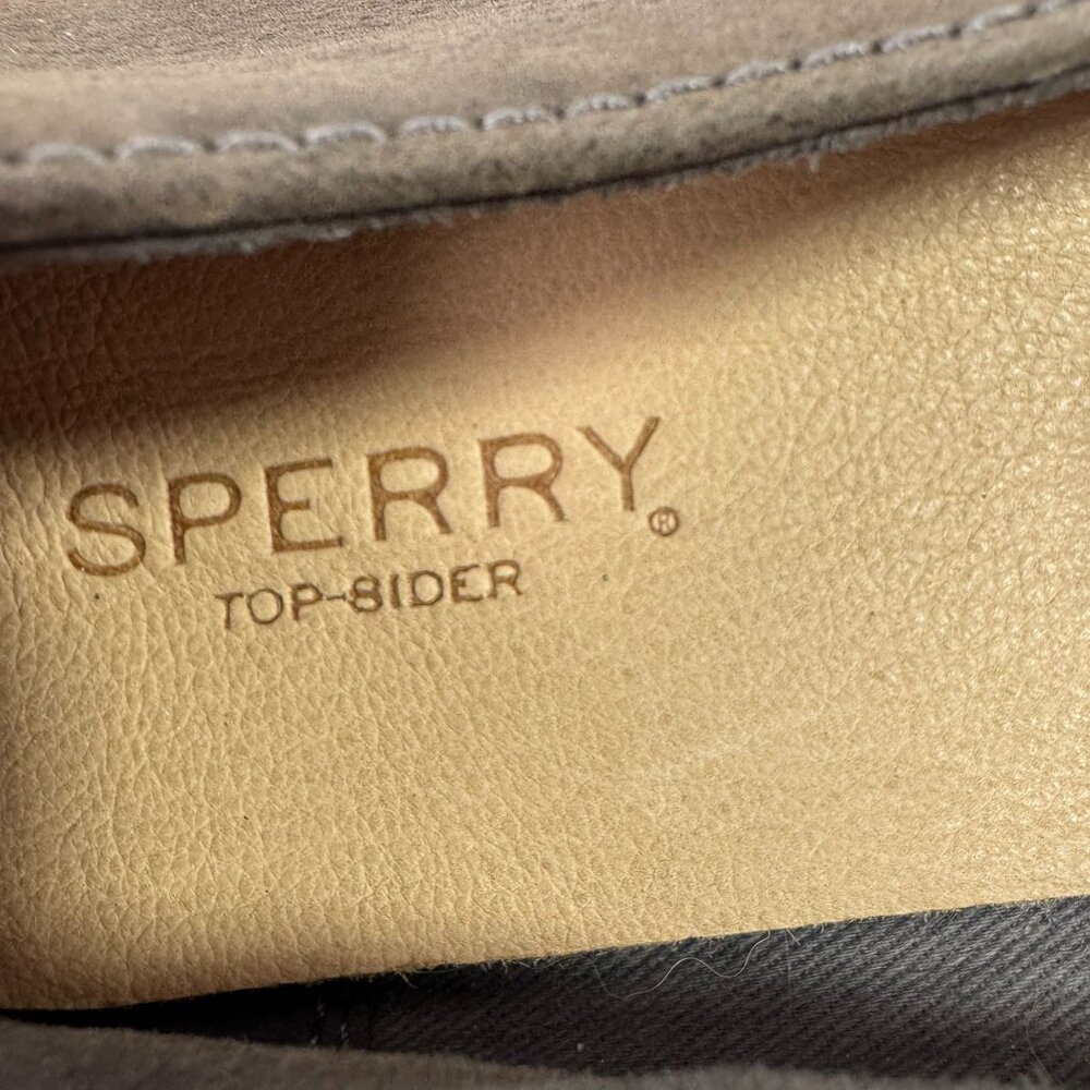 Sperry Brown Suede Leather Loafers Top-Sider Bay View Driver leather moccasins - Picture 3 of 7